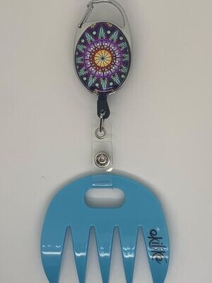 Grat-grat  bleu - Clipper mandala violet