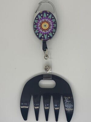 Grat-grat  noir - Clipper mandala violet