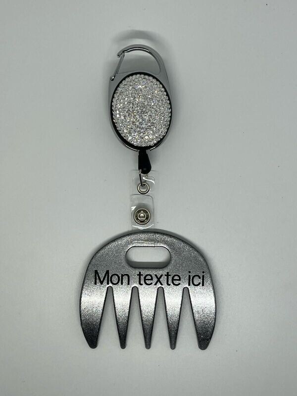 Grat-grat argent pailleté personnalisé  - Clipper diamants, dans son coffret cadeau.