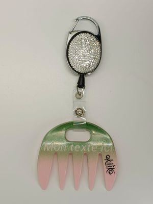 Grat-grat rose dégradé vert pailleté personnalisable  - Clipper diamants dans son coffret cadeau.
