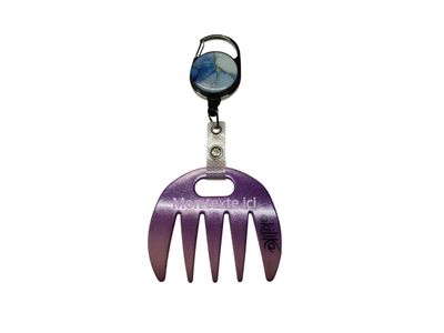 Grat-grat violet pailleté dégradé rose personnalisé  - Clipper marbré bleu dans son coffret cadeau.