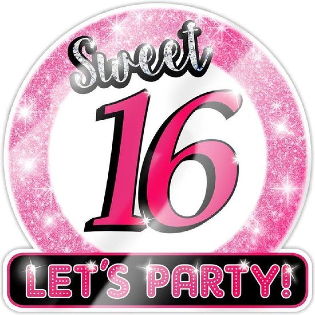 Huldeschild Sweet 16 Roze