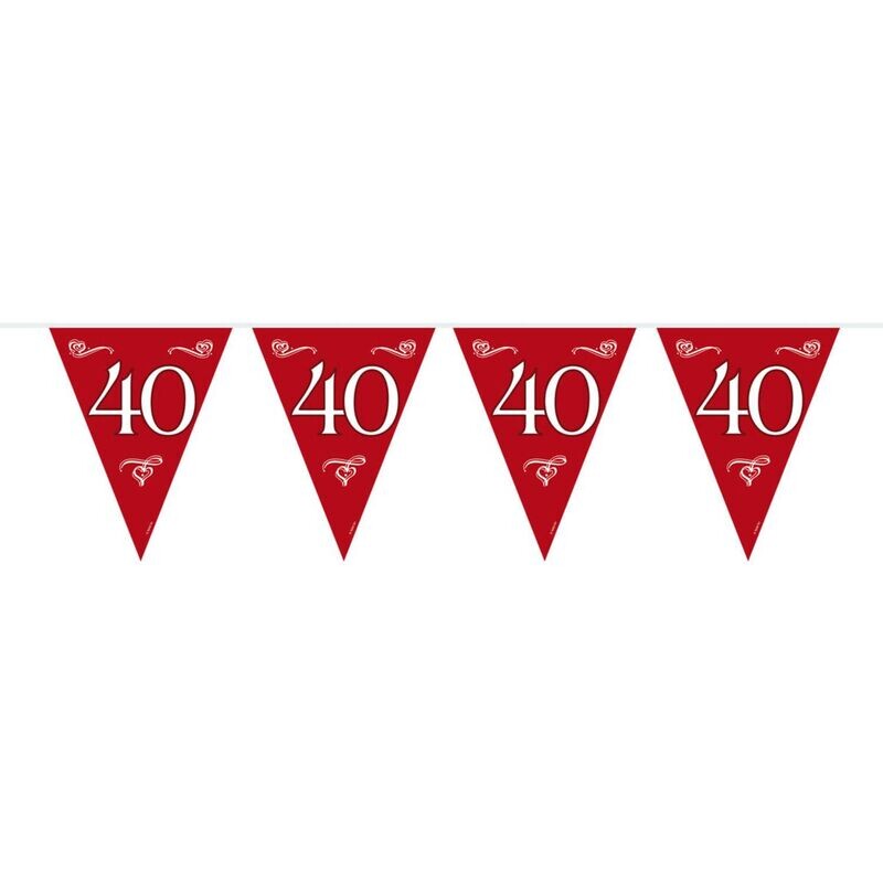 Vlaggenlijn 40 Jaar Robijn