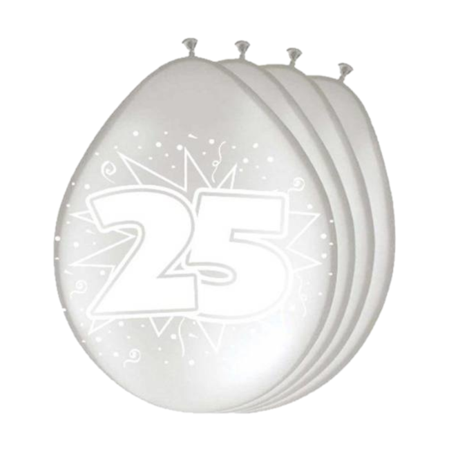 Ballonnen 25 Jaar Zilver