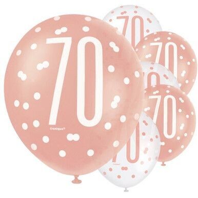 Ballonnen Glitz 70 jaar