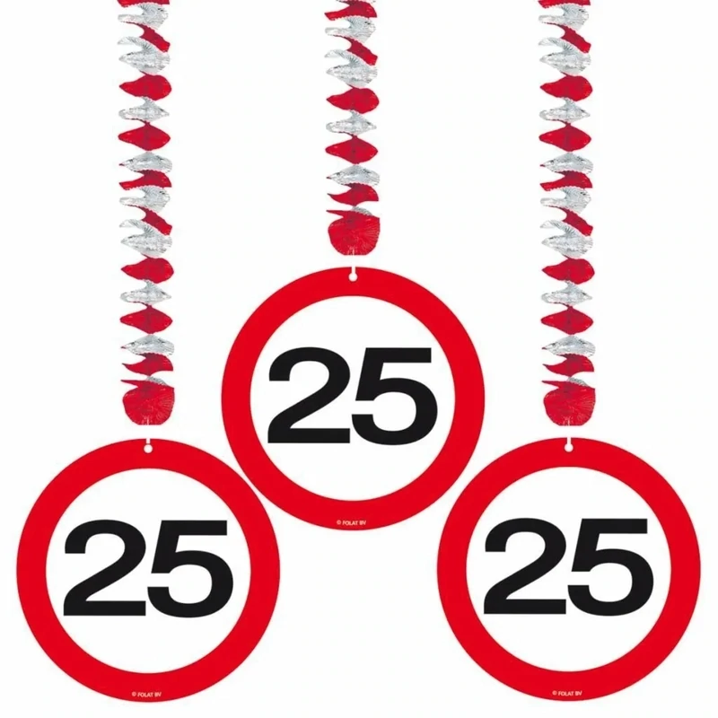 Hangdeco Verkeersbord 25 Jaar