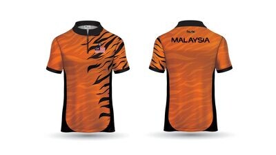 Malaysian Tiger Jersey - Orange Sleeve