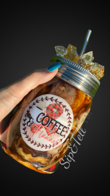 Iced Coffee &amp; Flannel Mason Jar