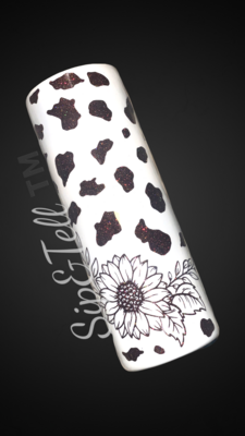 Sunflower And Cowprint Peekaboo