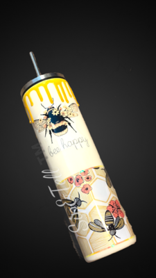 35oz Skinny Bee Happy
