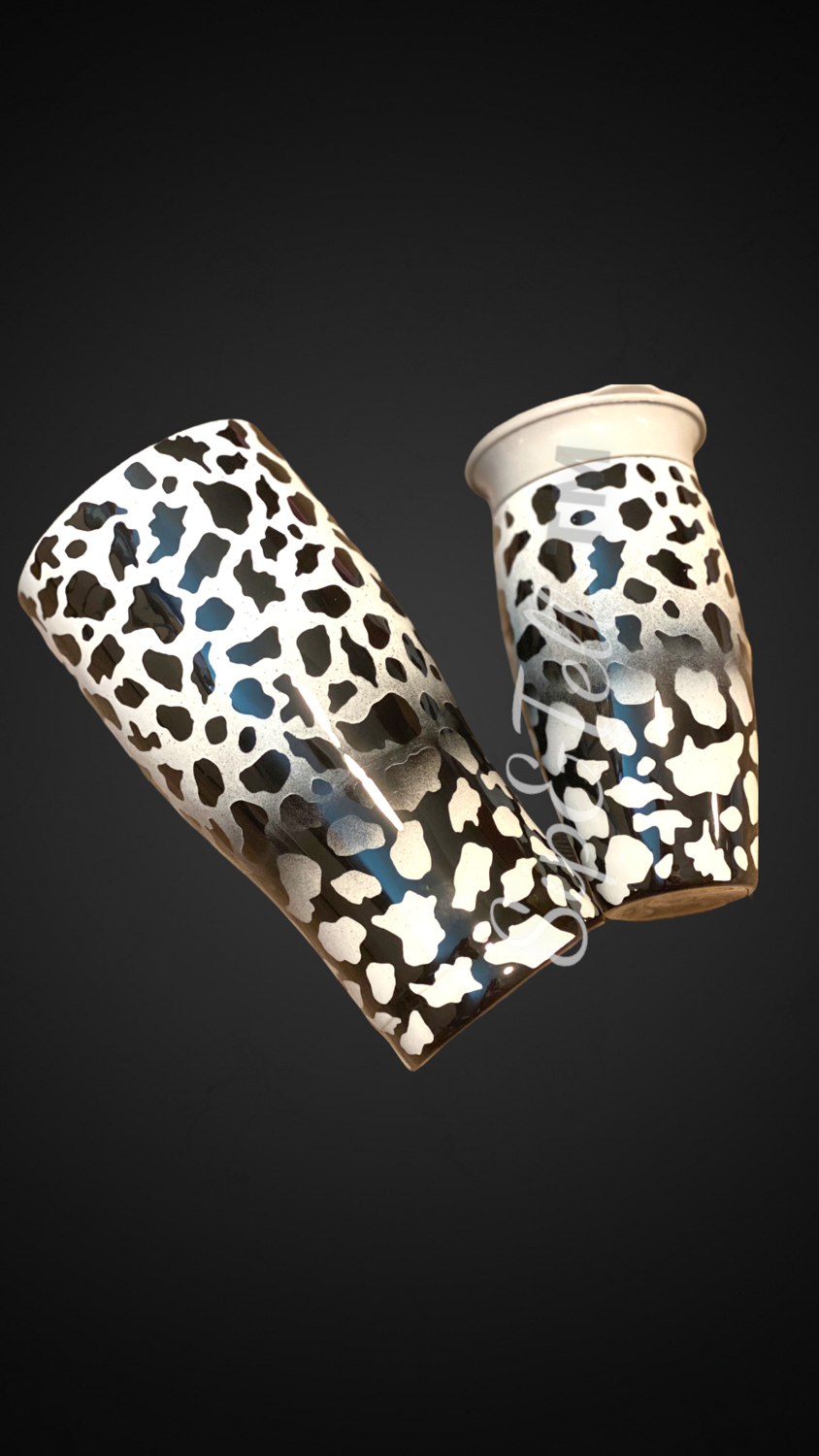 Reverse Ombré Cowprint