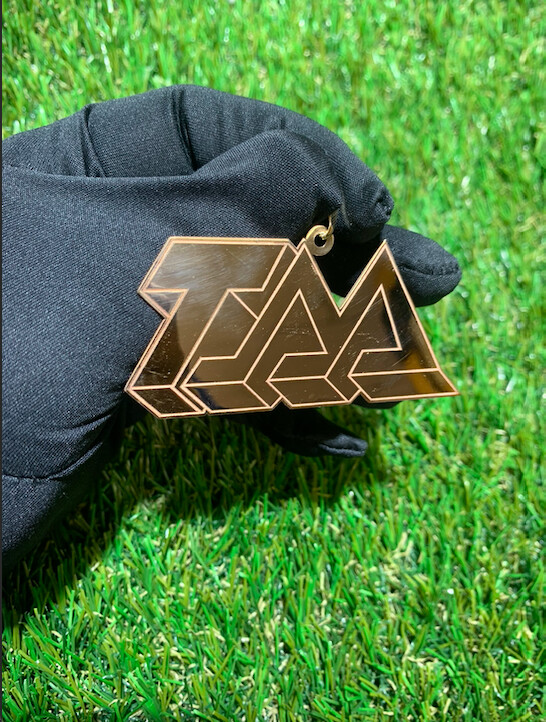 3" Custom Gold Logo