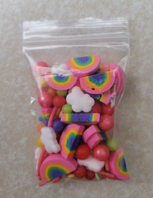 Sprinkles

Sprinkles de arcoiris
Sprinkles de cuerno de unicornio
Sprinkle de unicornios y estrellas