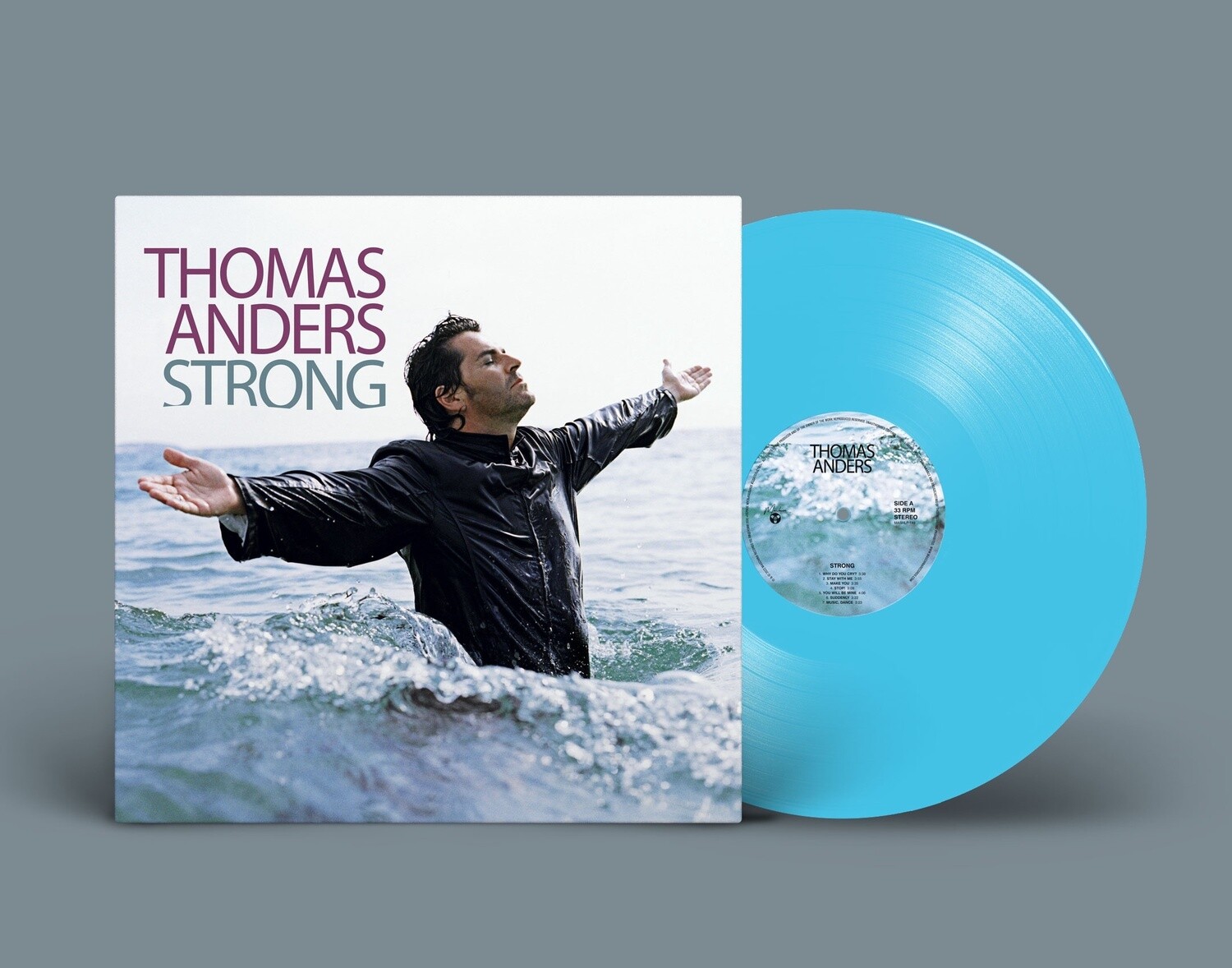 LP: THOMAS ANDERS — «Strong» (2010/2022) [Blue Vinyl]
