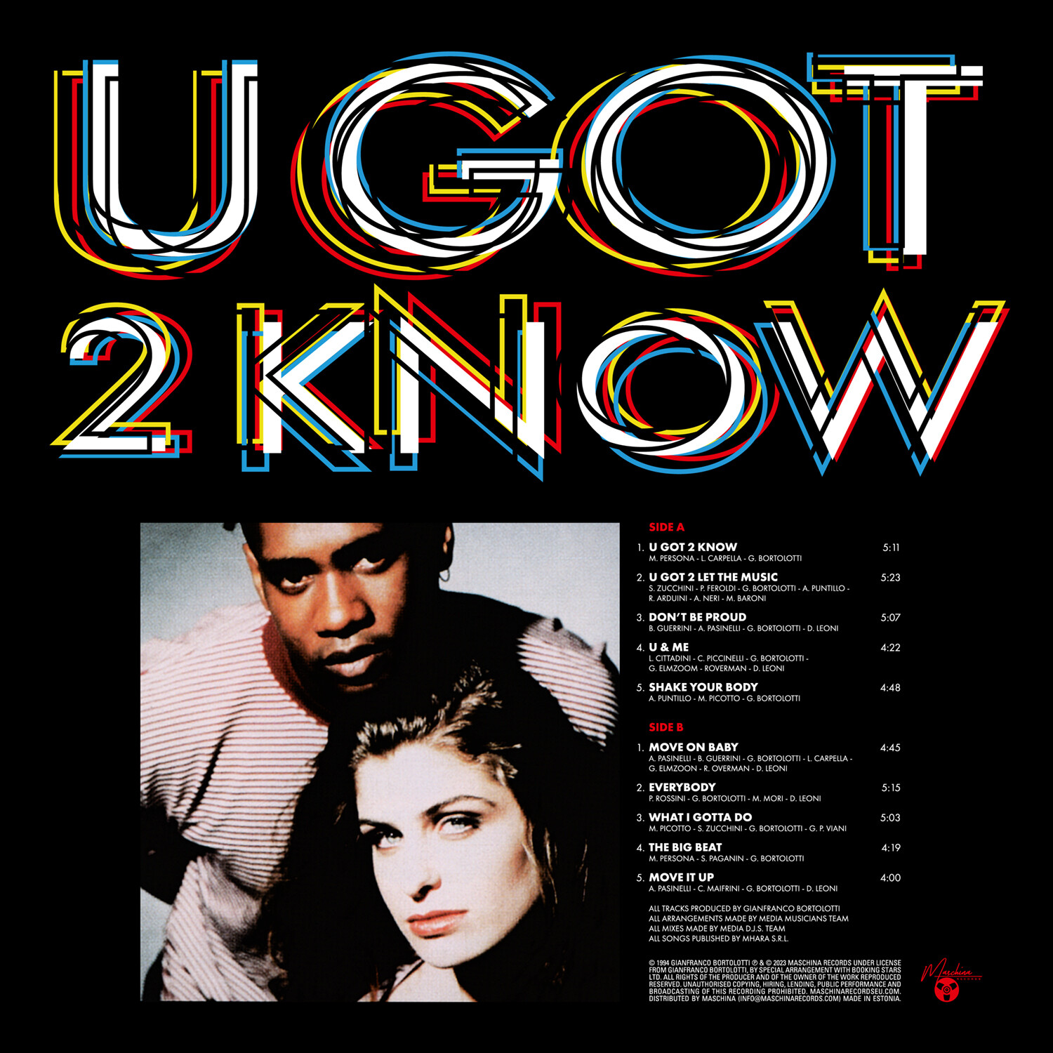 LP: Cappella — «U Got 2 Know» (1994/2023) [Limited Red Vinyl]