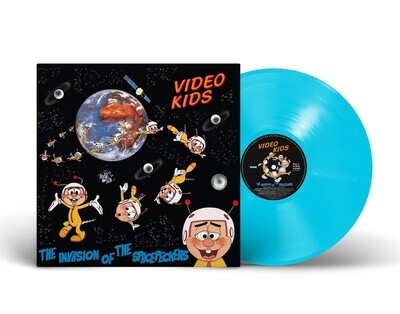 LP: Video Kids — «The Invasion Of The Spacepeckers» (1984/2023) [Limited Clear Blue Vinyl]