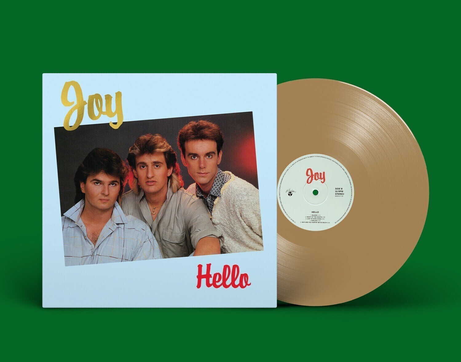 LP: Joy — «Hello» (1986/2021) [Gold Vinyl] with poster