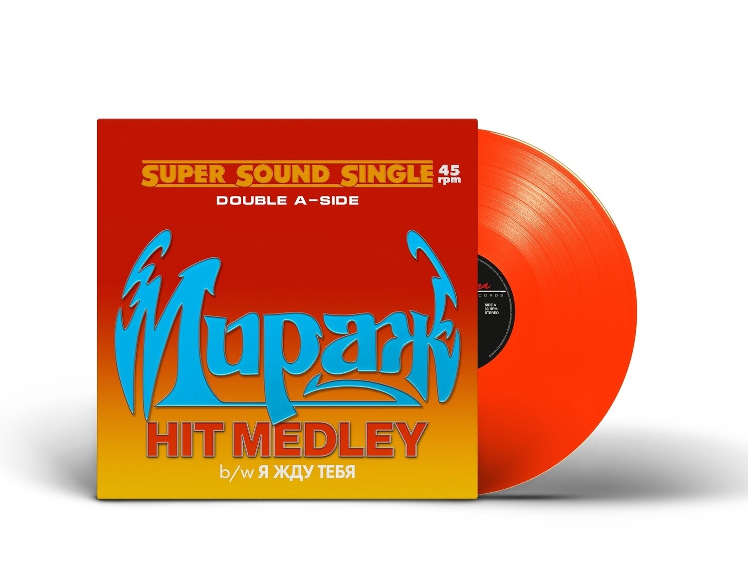 LP: Mirage/Мираж — «Hit Medley / Я жду тебя» (1988/2023) [Limited Red Vinyl]