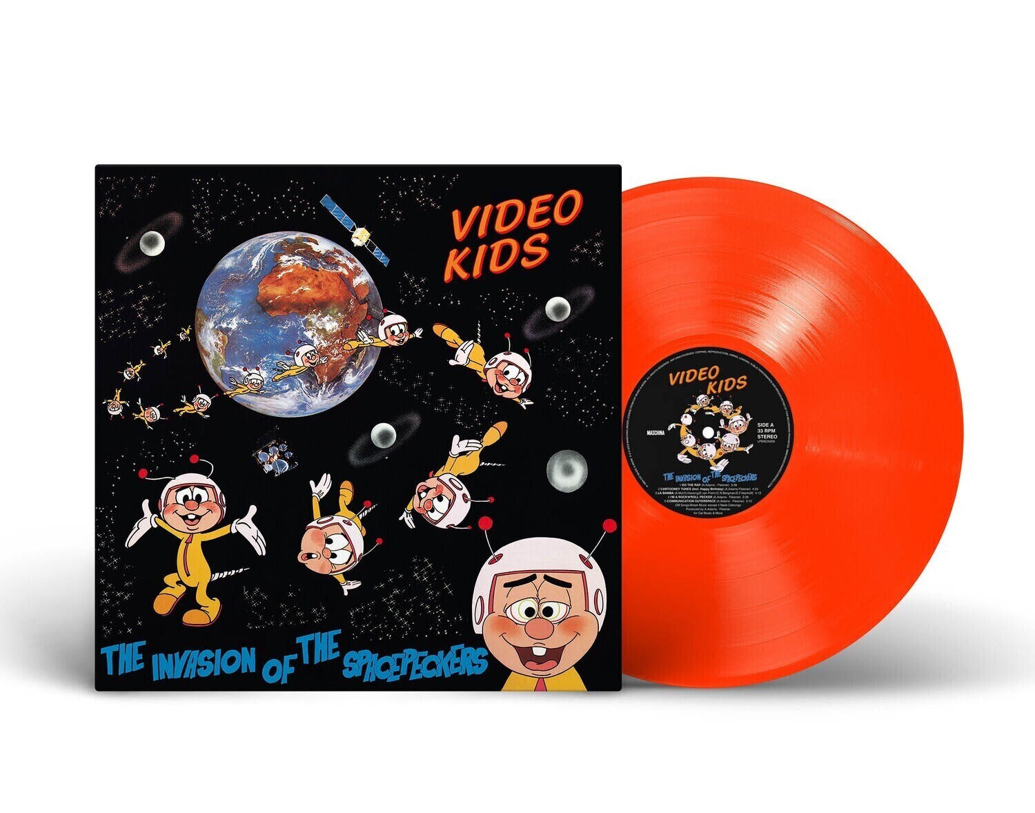 LP: Video Kids — «The Invasion Of The Spacepeckers» (1984/2023) [Limited Orange Vinyl]