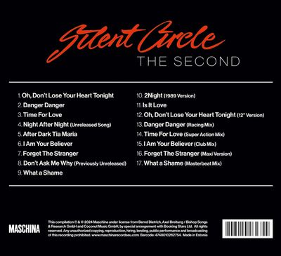 CD: Silent Circle — «The Second: Singles 1985-1989» (2024) [Deluxe Expanded Edition]   