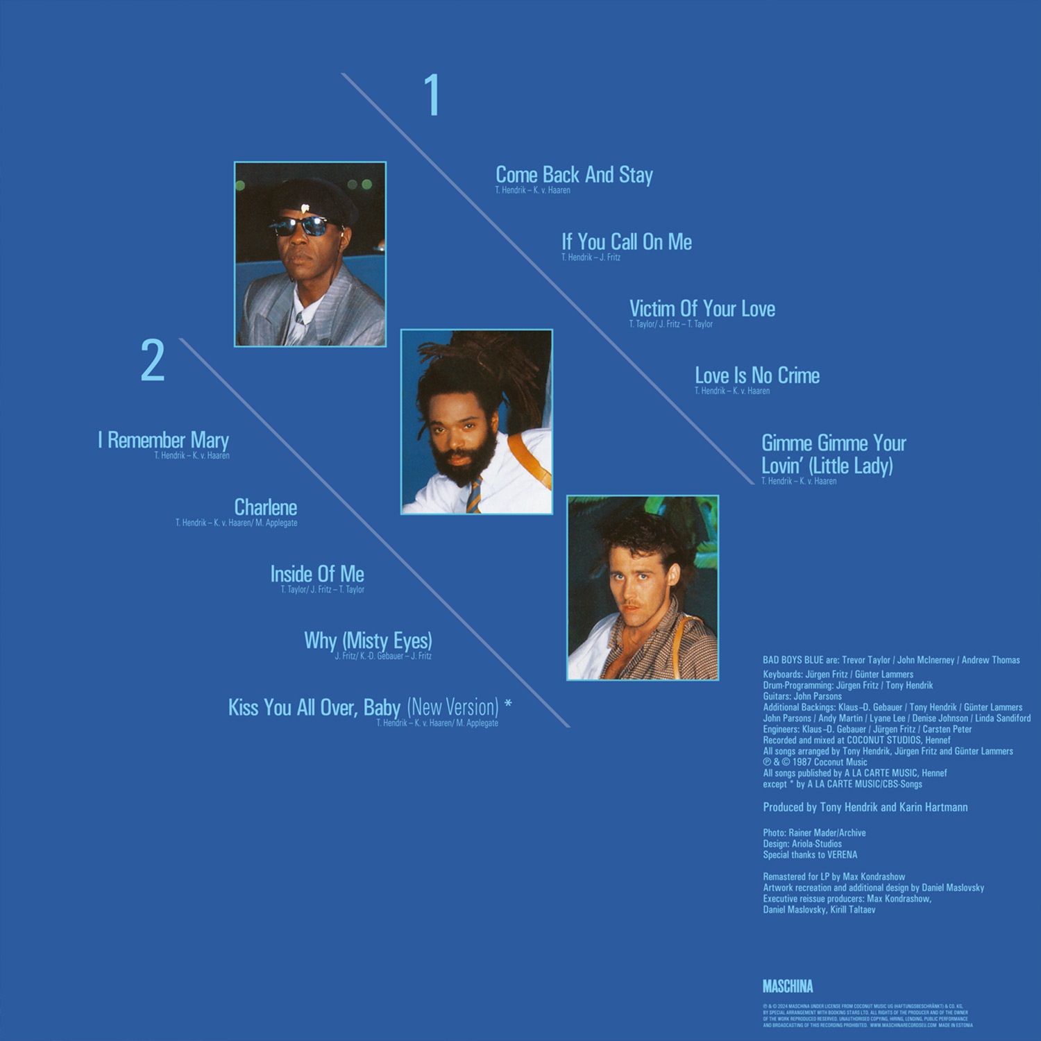 LP: Bad Boys Blue – «Love Is No Crime» (1987/2024) [Black Vinyl]