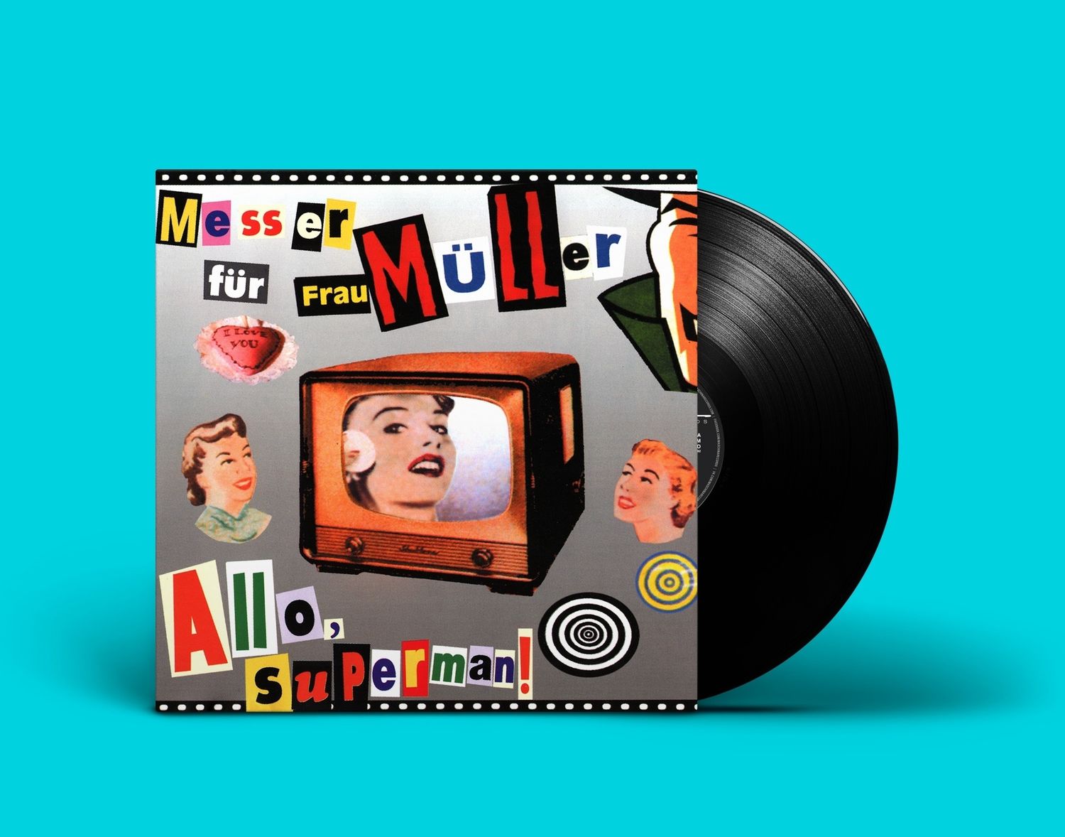 LP: Messer Für Frau Müller — «Allo, Superman!» (1999/2021) [Black Vinyl]