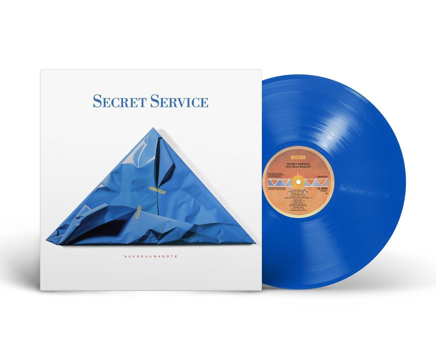 LP: Secret Service — «Aux Deux Magots» (1987/2025) [Limited Blue Vinyl]