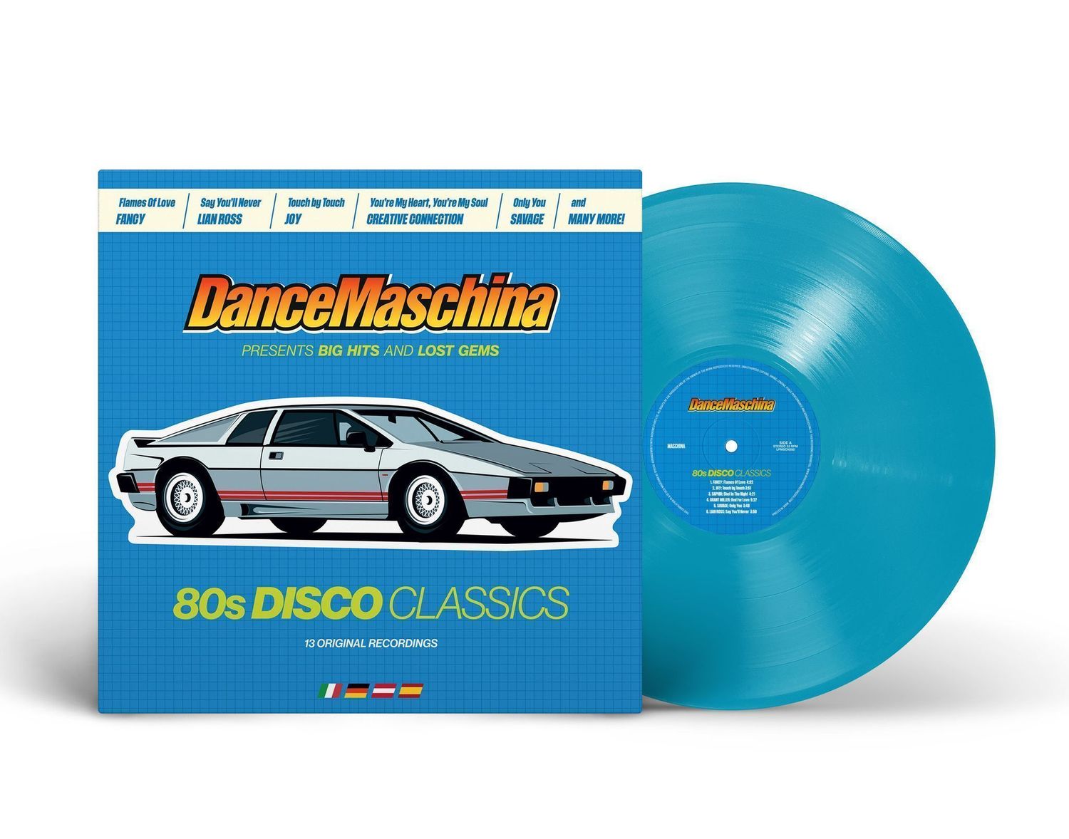 LP: Various Artists — «DanceMaschina: 80s Disco Classics» (2025) [Limited Turquiose Vinyl]