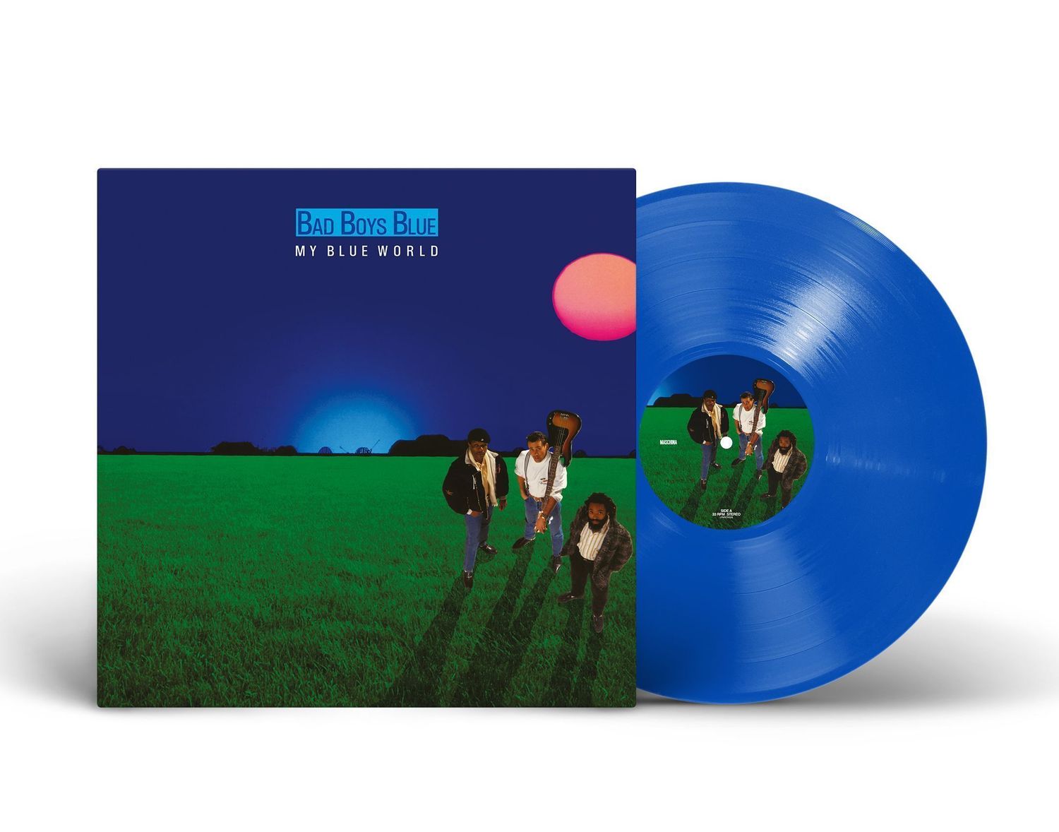 LP: Bad Boys Blue – «My Blue World» (1988/2024)  [Blue Vinyl]