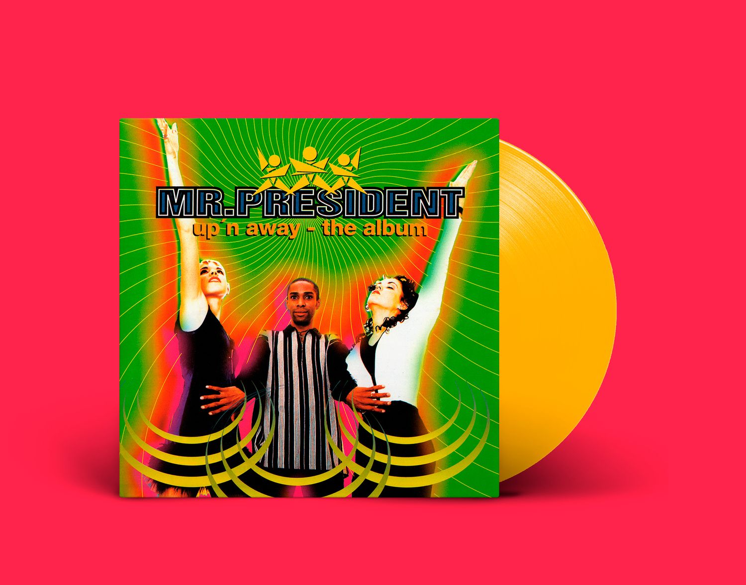 LP: Mr. President — «Up n&#39; Away» (1995/2022) [Yellow Vinyl]