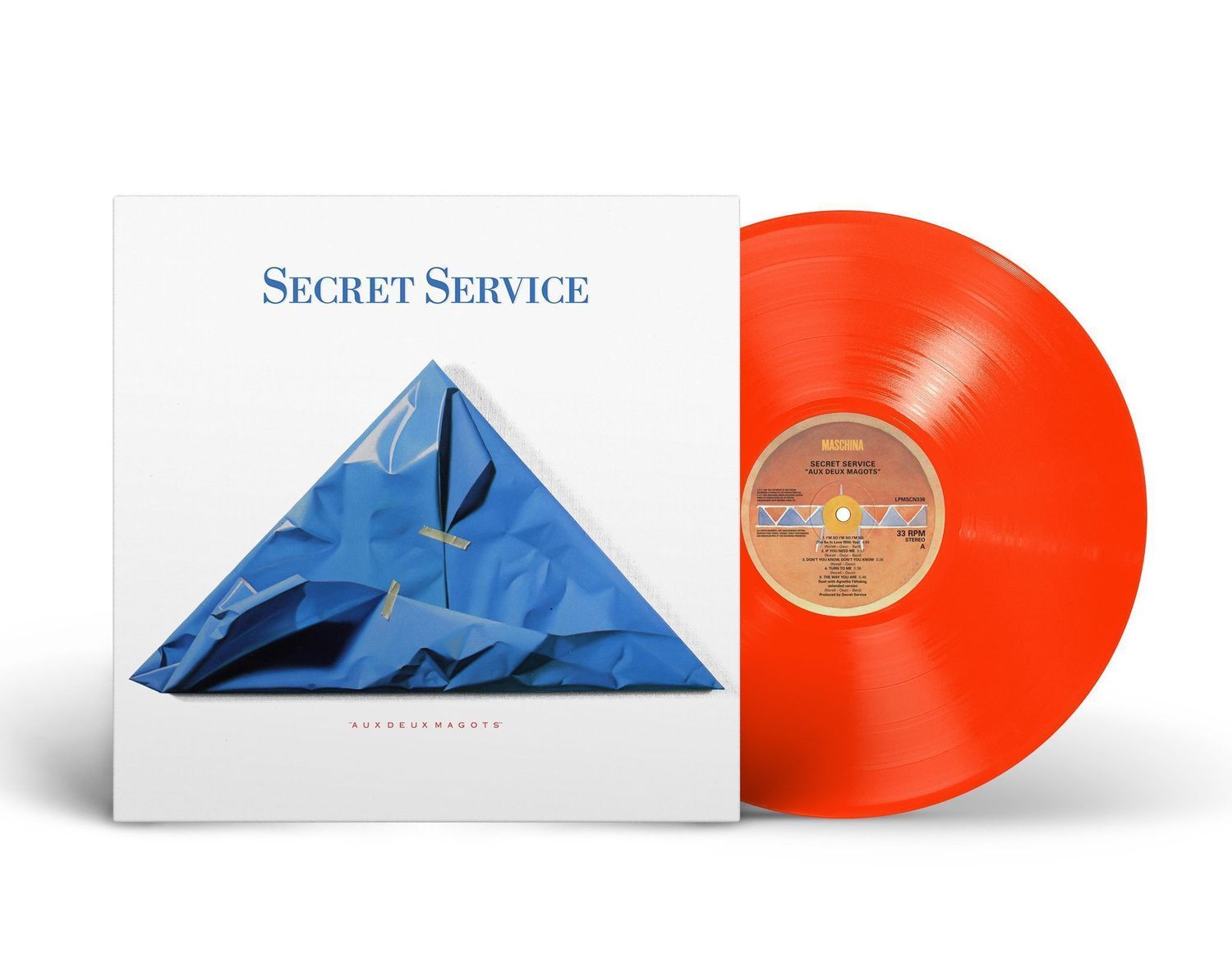 LP: Secret Service — «Aux Deux Magots» (1987/2025) [Limited Orange Vinyl]