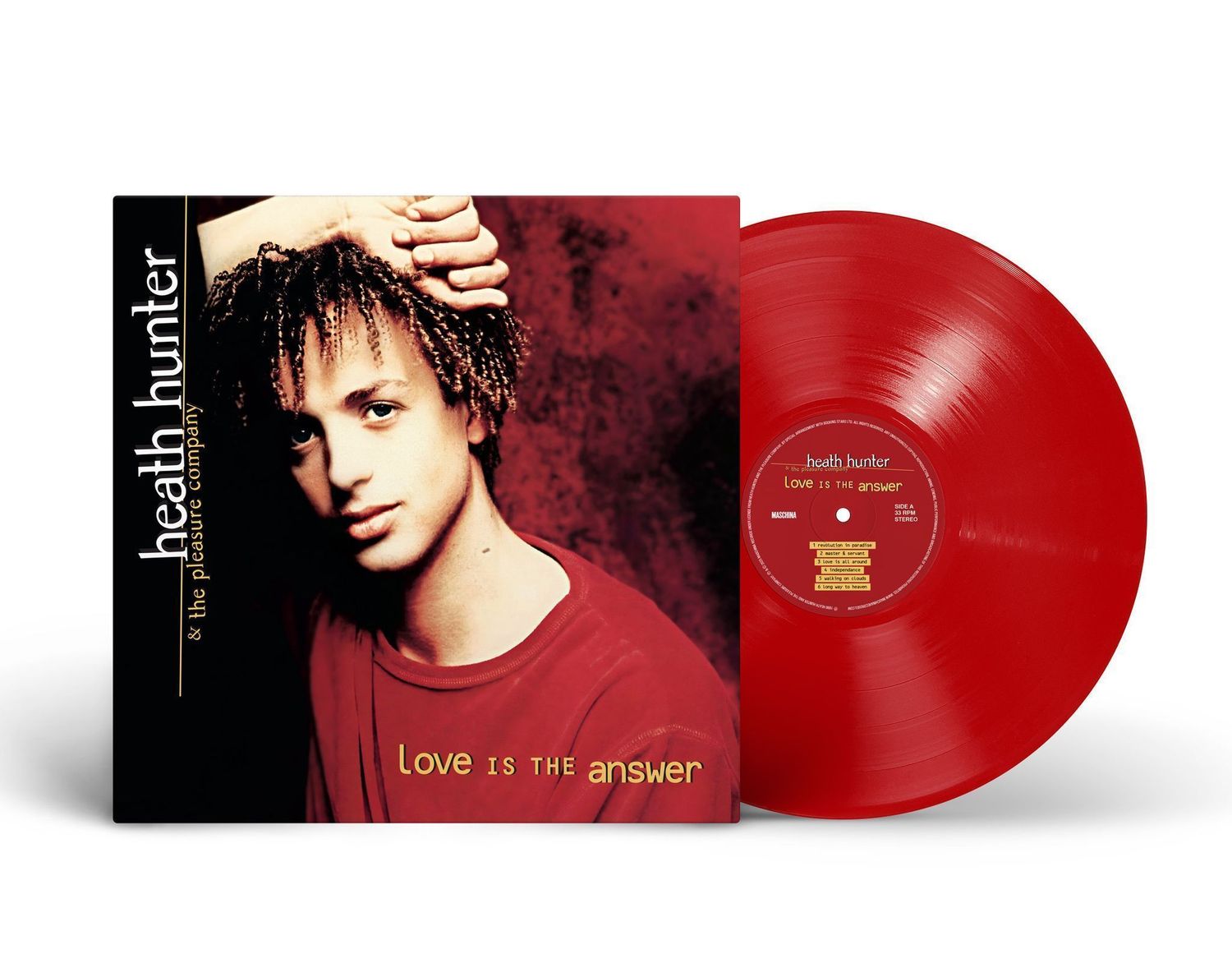LP: Heath Hunter &amp; The Pleasure Company — «Love Is The Answer» (1996/2025) [Limited Red Vinyl]