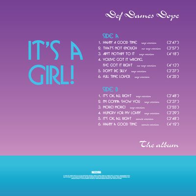 LP: Def Dames Dope — «It's A Girl! The Album» (1993/2025) [Black Vinyl]