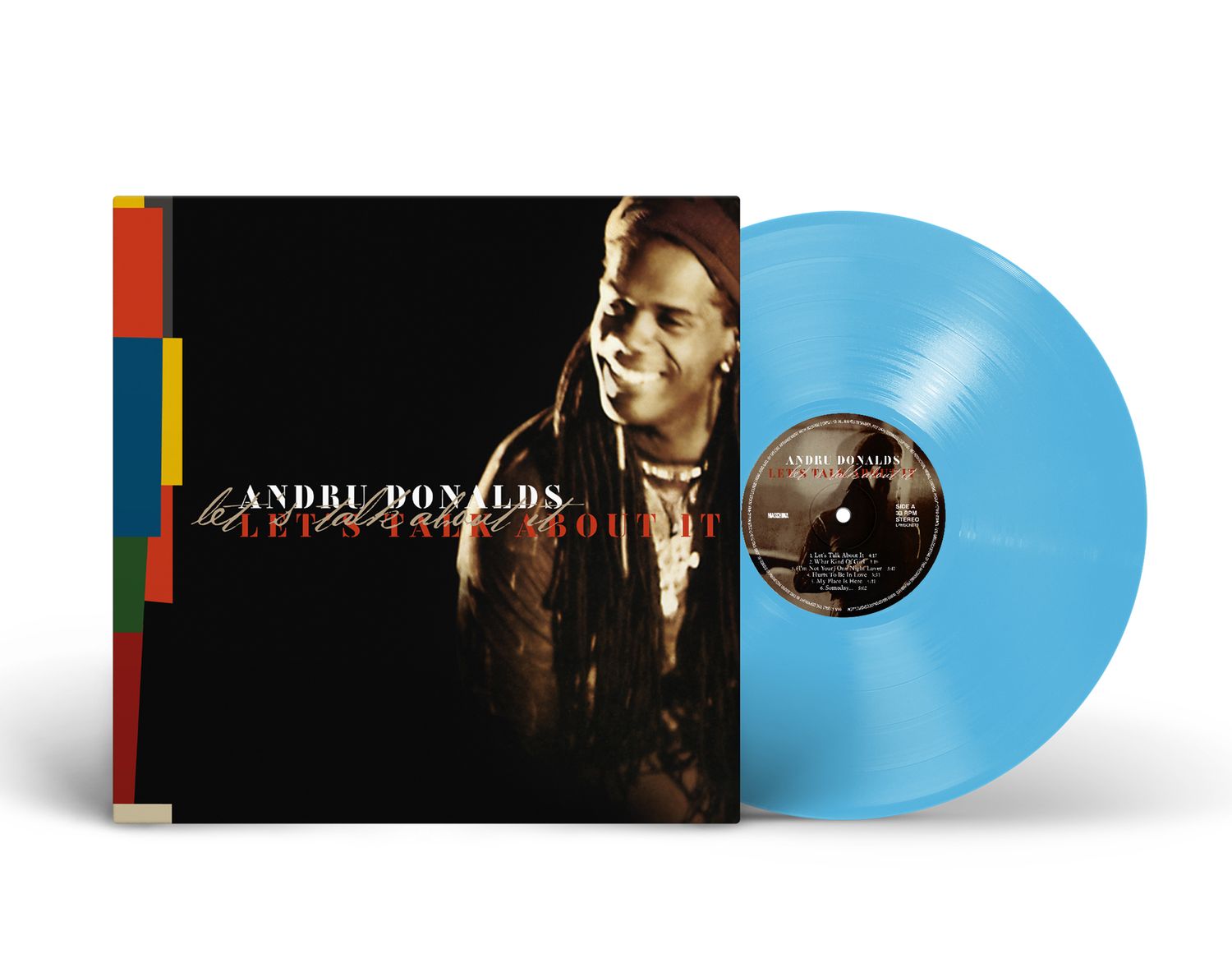 LP: Andru Donalds (Enigma) — «Let&#39;s Talk About It» (2001/2025) [Limited Turquoiuse Vinyl]