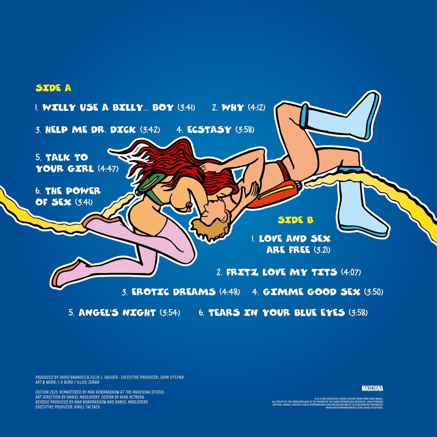 LP: E-Rotic — «The Power Of Sex» (1996/2023) [Limited Yellow Vinyl]