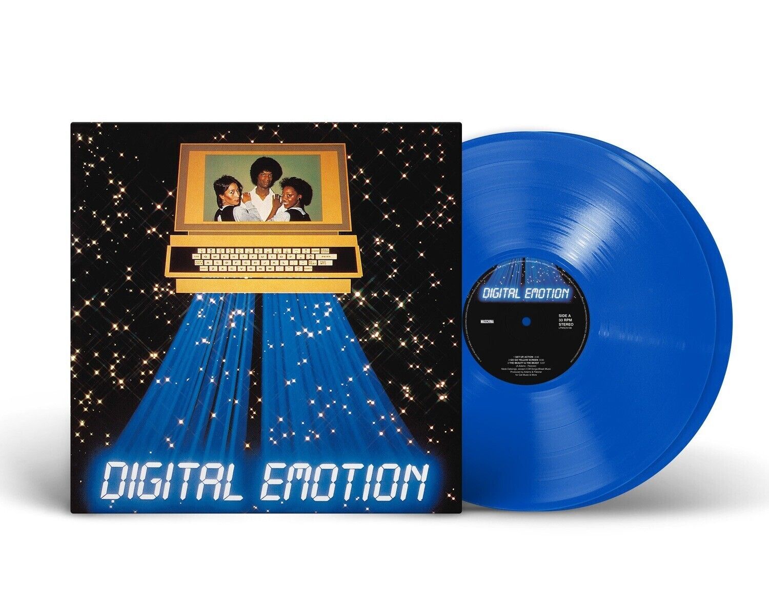 LP: Digital Emotion — «Digital Emotion + Original 12" Mixes: The Complete Collection» (1984/2023) [2LP Blue Vinyl]