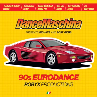 LP: Various Artists — «DanceMaschina: 90s Eurodance / Robyx Productions» (2025) черный винил