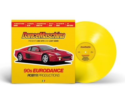 LP: Various Artists — «DanceMaschina: 90s Eurodance / Robyx Productions» (2025) [Limited Yellow Vinyl]