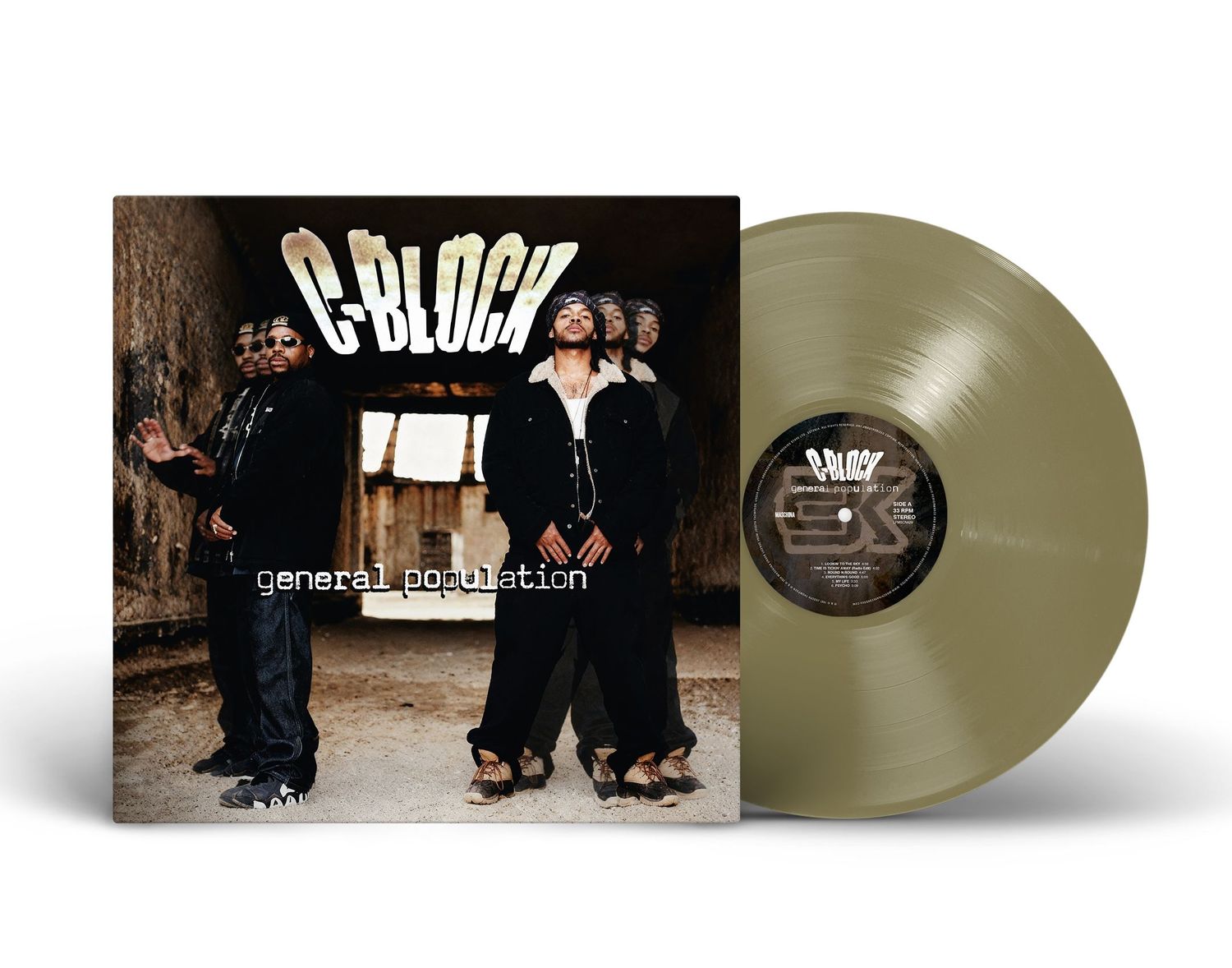 LP: C-BLOCK – «GENERAL POPULATION» (1997/2026) [Limited Gold  Vinyl]
