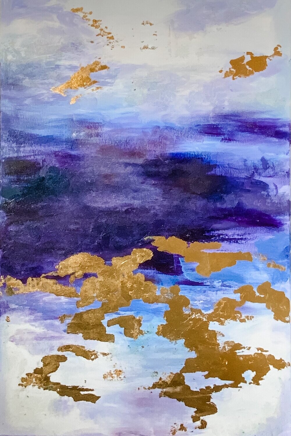 Purple Gold Abstract