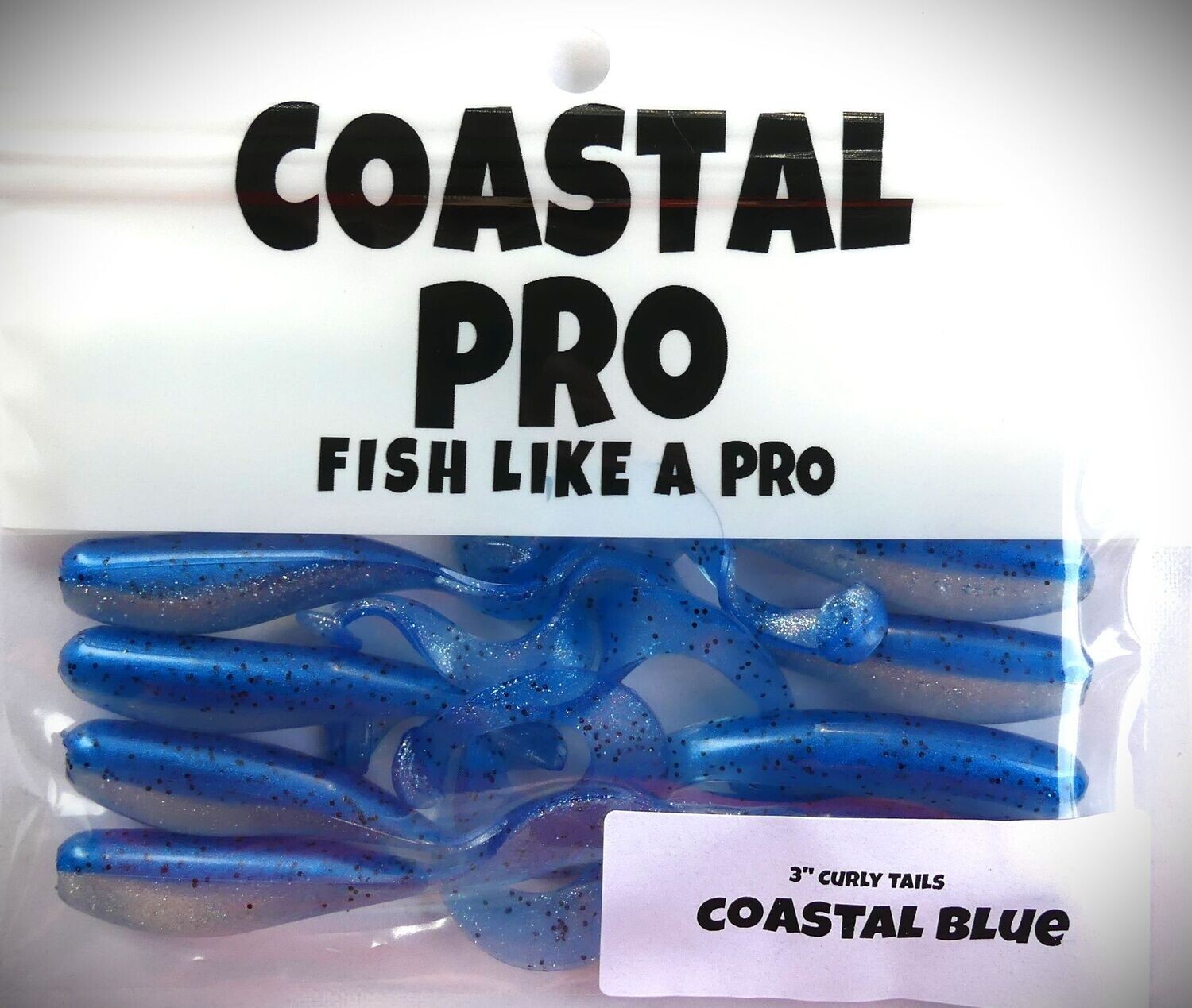COASTAL BLUE 3" CURLY TAIL