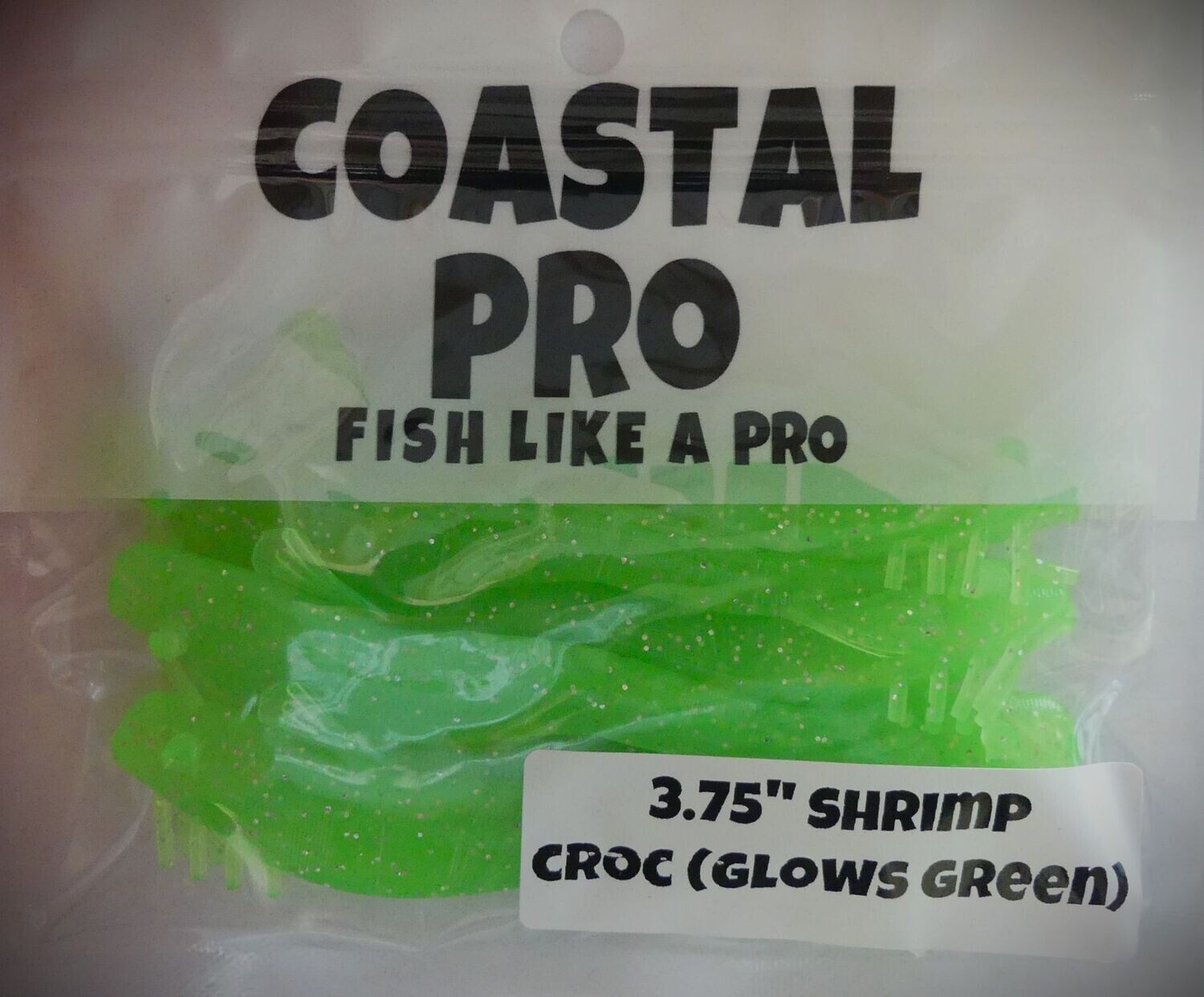 CROC 3.75" SHRIMP (GLOWS GREEN)