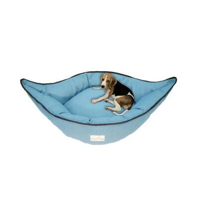 House of Furry Boat Shaped 100% Linen Bolster Pet Bed BETTY