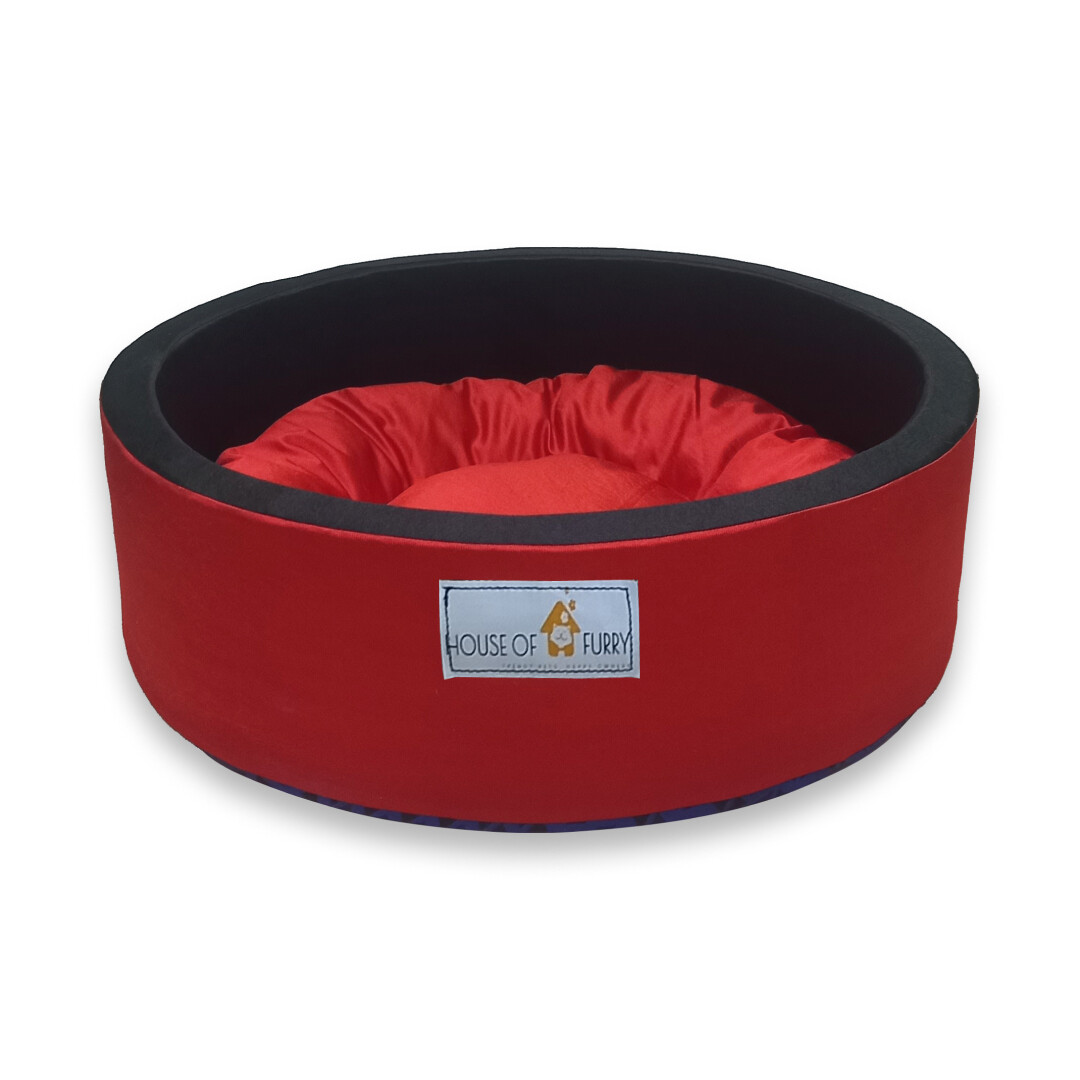 House of Furry Turkish Velvet Bucket bed for Dogs/Cats