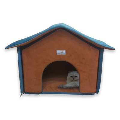 House of Furry Lichu washable Cat/Puppy Hut House (45cm * 45cm *45cm)