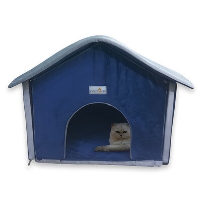 House of Furry Fooby washable Cat/Puppy Hut House (45cm * 45cm *45cm)