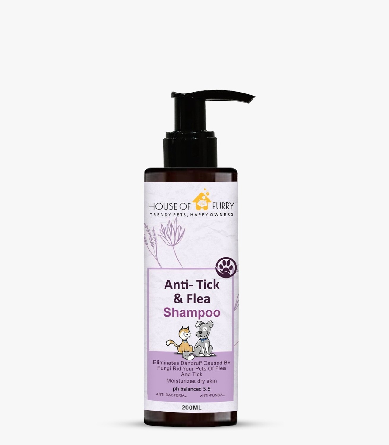 HOF Natural Tick/Flea Repellent Shampoo for Dogs/Cats