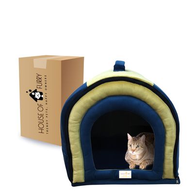 HouseofFurry Premium Cat/Puppy House Multicolor Dog, Cat, Squirrel, Rabbit, Mouse, Hamster House