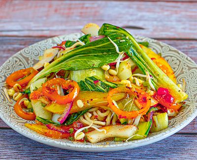 A1: Rau xào – vegetarisch, Wokgemüse