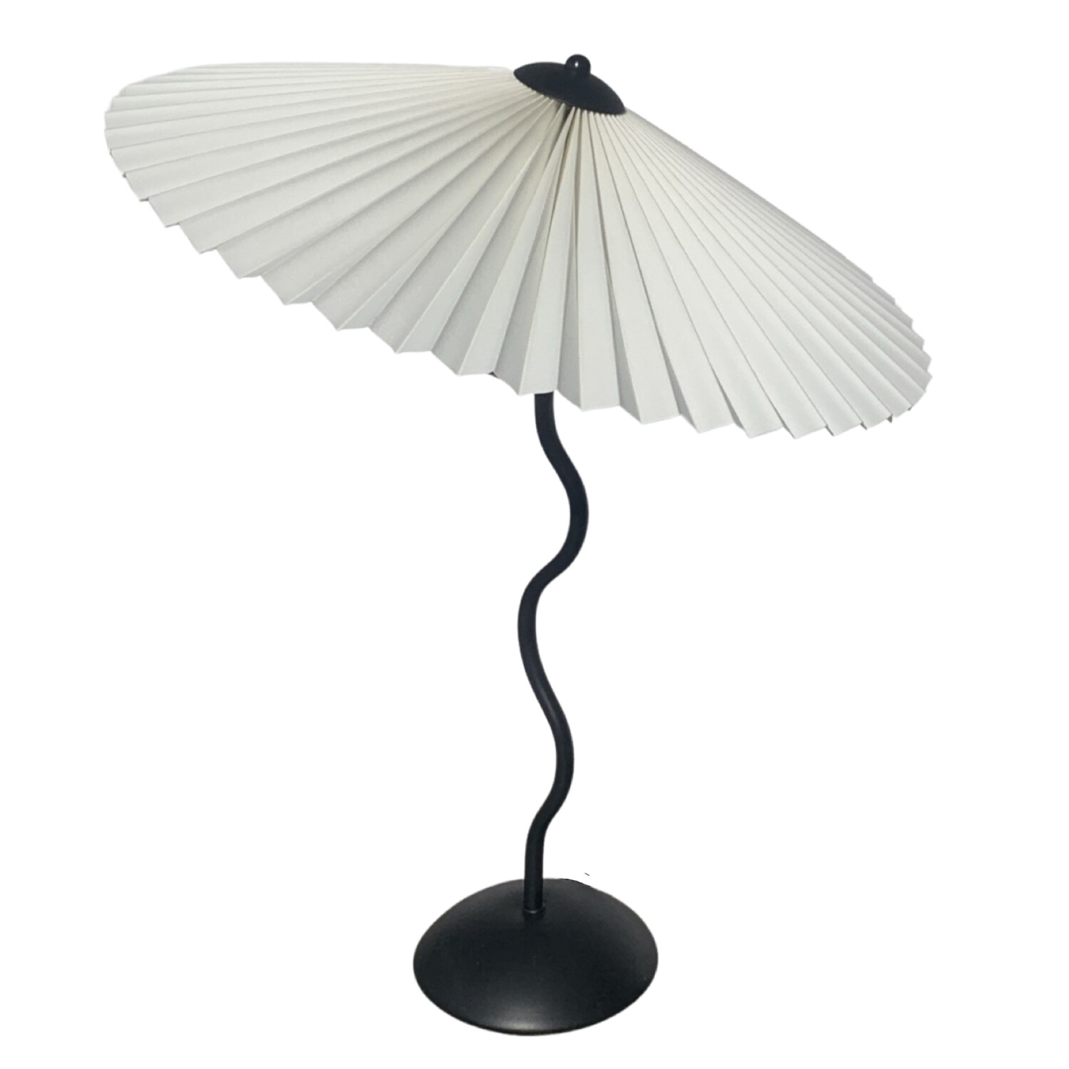 Pleated Shade Table Lamp 22 Inch LED Desk Light